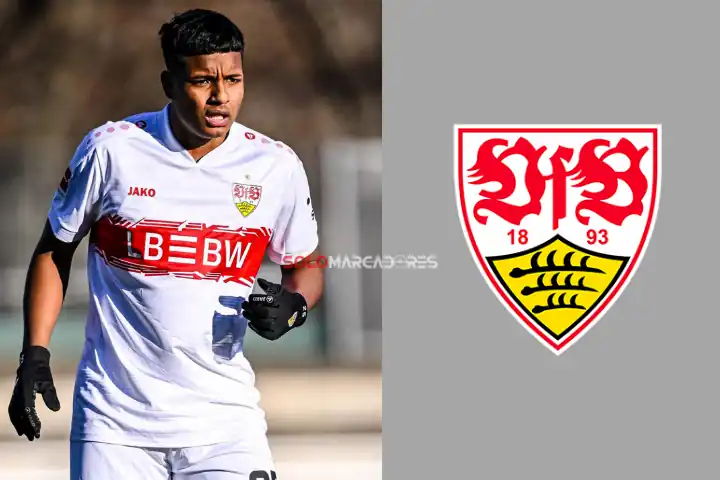 El ecuatoriano Jeremy Arévalo fue titular y anotó en el empate del VfB Stuttgart ante Erzgebirge Aue.