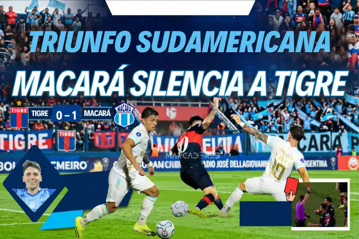 Macará venció 0-1 a Tigre en Argentina con gol de Federico Paz. El equipo ambateño suma puntos clave en el Grupo A de la Conmebol Sudamericana.