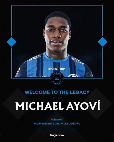 Michael Ayoví deja Independiente del Valle para unirse al Crown Legacy FC de la MLS 23 El delantero Michael Ayoví deja Independiente del Valle para fichar por el Crown Legacy FC del Charlotte FC. Conoce los detalles de su contrato en la MLS.