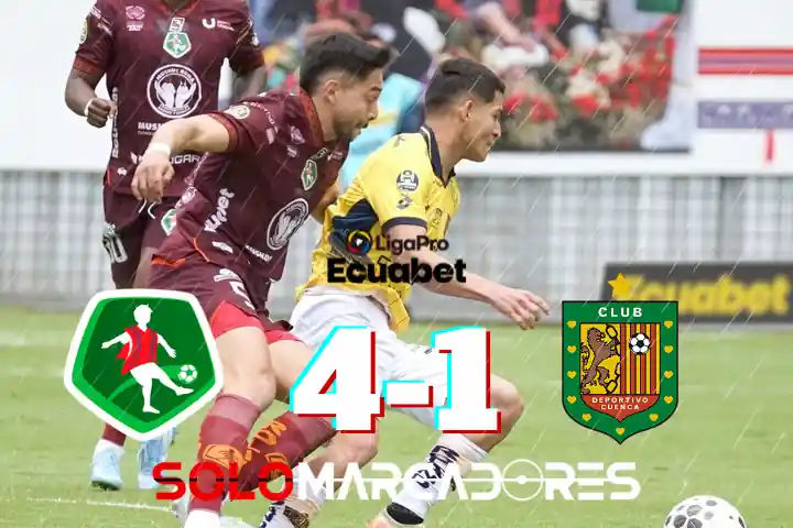 Mushuc Runa castiga en Echaleche: Remontada y goleada sobre Deportivo Cuenca 23 Mushuc Runa remontó y goleó 4-1 al Deportivo Cuenca por la LigaPro 2026.