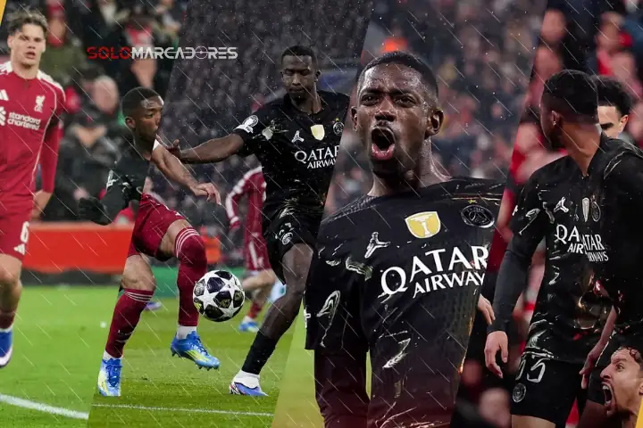 Willian Pacho fue figura en la clasificación del PSG a semifinales de Champions League tras vencer 0-2 al Liverpool. Crónica y detalles del VAR.