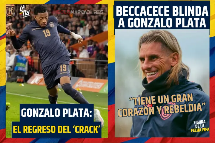 Sebastián Beccacece defendió a Gonzalo Plata tras su gran nivel en la Fecha FIFA ante las críticas en Flamengo. ¡Entérate de lo que dijo el DT de La Tri!
