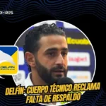 Ahmad Tayarani rompe el silencio: “Hace 6 meses estamos solos en Delfín” 3 Ahmad Tayarani, asistente de Delfín, denunció abandono dirigencial y fallos arbitrales tras el empate ante Orense.