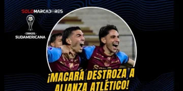 Macará vence a Alianza Atlético en Perú por la Copa Sudamericana con goles de Posse y Miranda. El Ídolo de Ambato lidera su grupo con autoridad.
