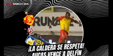Aucas venció a Delfín por la mínima en el Gonzalo Pozo Ripalda gracias a un autogol.