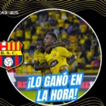 Barcelona SC derrotó 2-1 a Leones del Norte con un gol agónico de Jhonny Quiñónez al minuto 96.