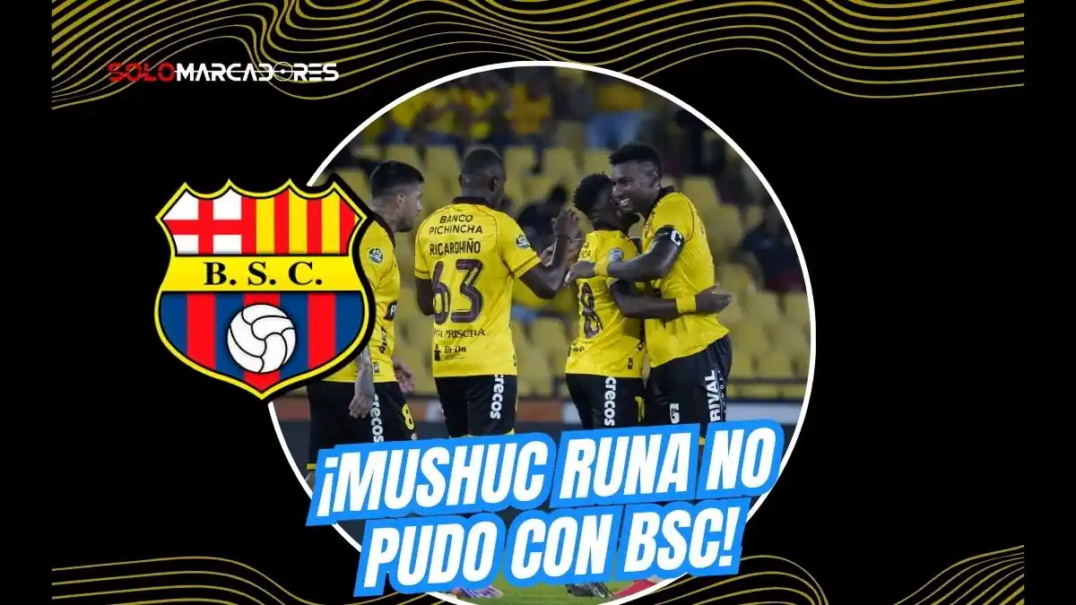 Barcelona SC reaccionó a tiempo y derrotó 2-1 a Mushuc Runa por la fecha 10 de LigaPro. Goles de Vallecilla y Carabalí para la remontada amarilla.