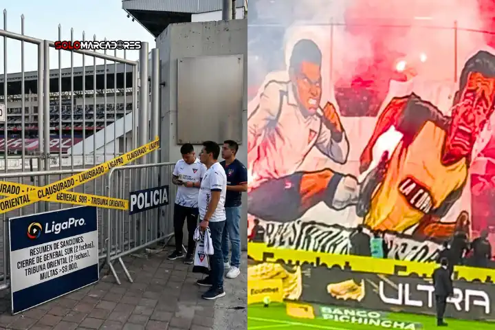 Sanciones drásticas para Liga de Quito: cierre de localidades y multas tras incidentes ante Barcelona 2 Liga de Quito recibe fuertes sanciones de LigaPro: cierre de General Sur y Oriental, más USD 9.000 en multas por incidentes ante Barcelona SC.