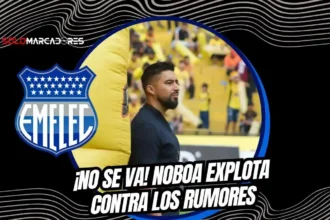 Cristhian Noboa confirma el respaldo total a Vicente Sánchez como DT de Emelec y desmiente rumores sobre la búsqueda de un nuevo entrenador para el club.