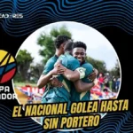 El Nacional golea en Tulcán con un defensa bajo los tres palos 3 Con el defensor Wilder Estupiñán en el arco y solo 3 suplentes, El Nacional goleó 5-1 a Dunamis 04 y avanzó de ronda en la Copa Ecuador.