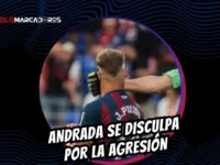 El arquero Esteban Andrada se disculpa por el puñetazo a Jorge Pulido en el Huesca vs. Zaragoza.