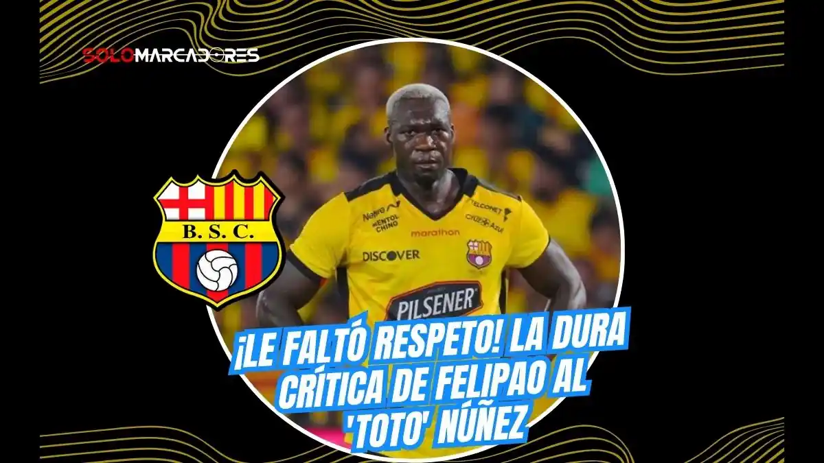 Felipe Caicedo arremetió contra Sergio 'Toto' Núñez tras sus frases contra Boca Juniors. El "Ídolo" cayó 3-0 y la jerarquía de Felipao marcó la pauta.