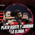 Gonzalo Plata regresa con asistencia en el Flamengo. El DT Leo Jardim y Lucas Paquetá llenan de elogios al ecuatoriano tras vencer a Santos.