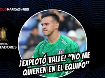 Gonzalo Valle, arquero de Liga de Quito, lanzó duras declaraciones tras la derrota ante Lanús.