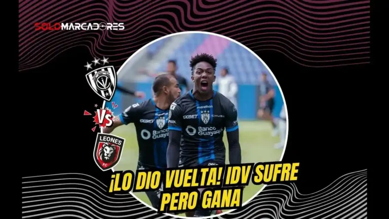 IDV venció 2-1 a Leones FC por la fecha 11 de la LigaPro.
