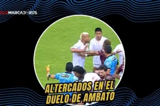 Graves incidentes en Echaleche marcaron el cierre del primer tiempo entre Mushuc Runa y Técnico Universitario. Empujones y grescas en la LigaPro 2026.