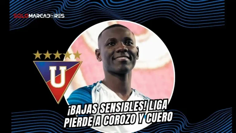 Liga Deportiva Universitaria confirma la lesión de Janner Corozo y la baja de Josué Cuero.