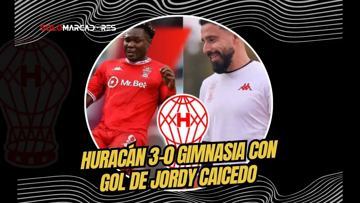 Jordy Caicedo anotó su sexto gol con Huracán en la victoria 3-0 ante Gimnasia. Hernán Galíndez fue figura y el Globo sueña con los playoffs.