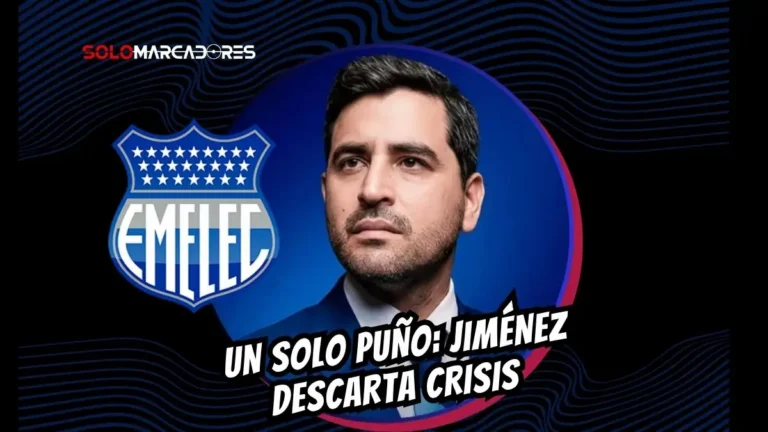 José David Jiménez, presidente de Emelec, desmiente rumores sobre la salida de Christian Noboa y ratifica la unidad total en la dirigencia eléctrica.