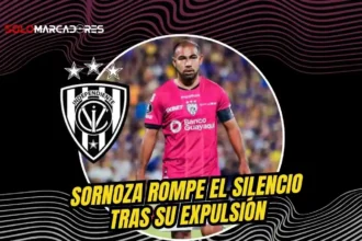 Junior Sornoza rompió el silencio tras su expulsión ante Rosario Central. El capitán de IDV pidió disculpas y analizó su error en el debut copero.