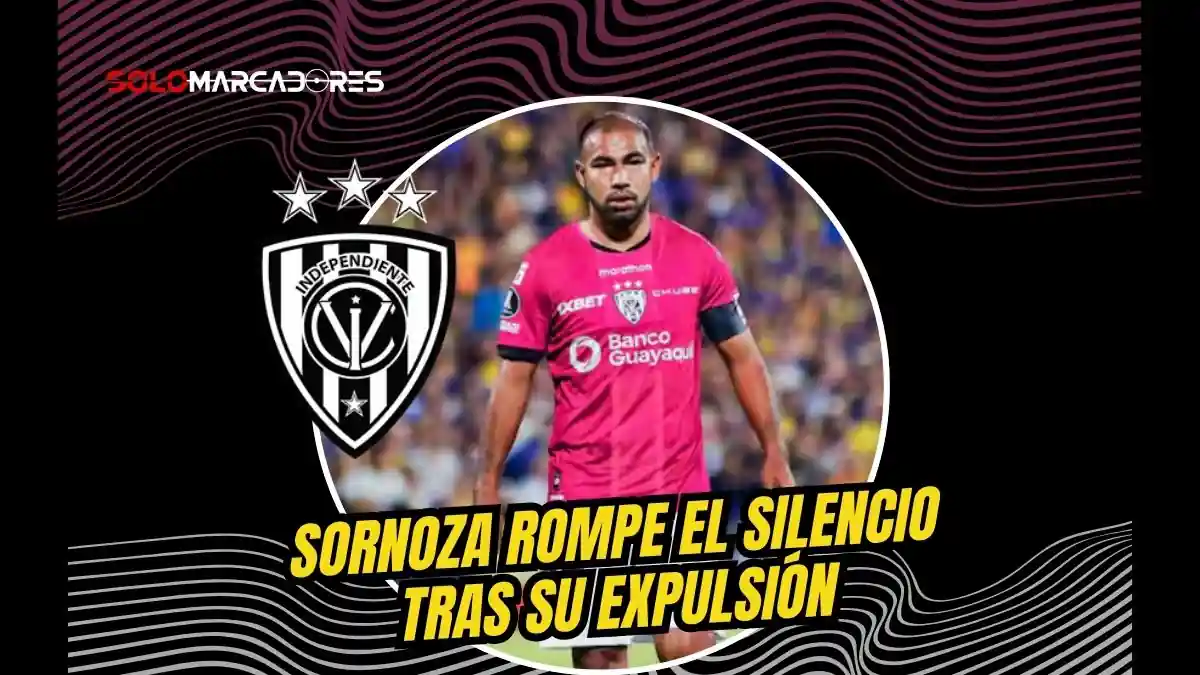 Junior Sornoza rompió el silencio tras su expulsión ante Rosario Central. El capitán de IDV pidió disculpas y analizó su error en el debut copero.