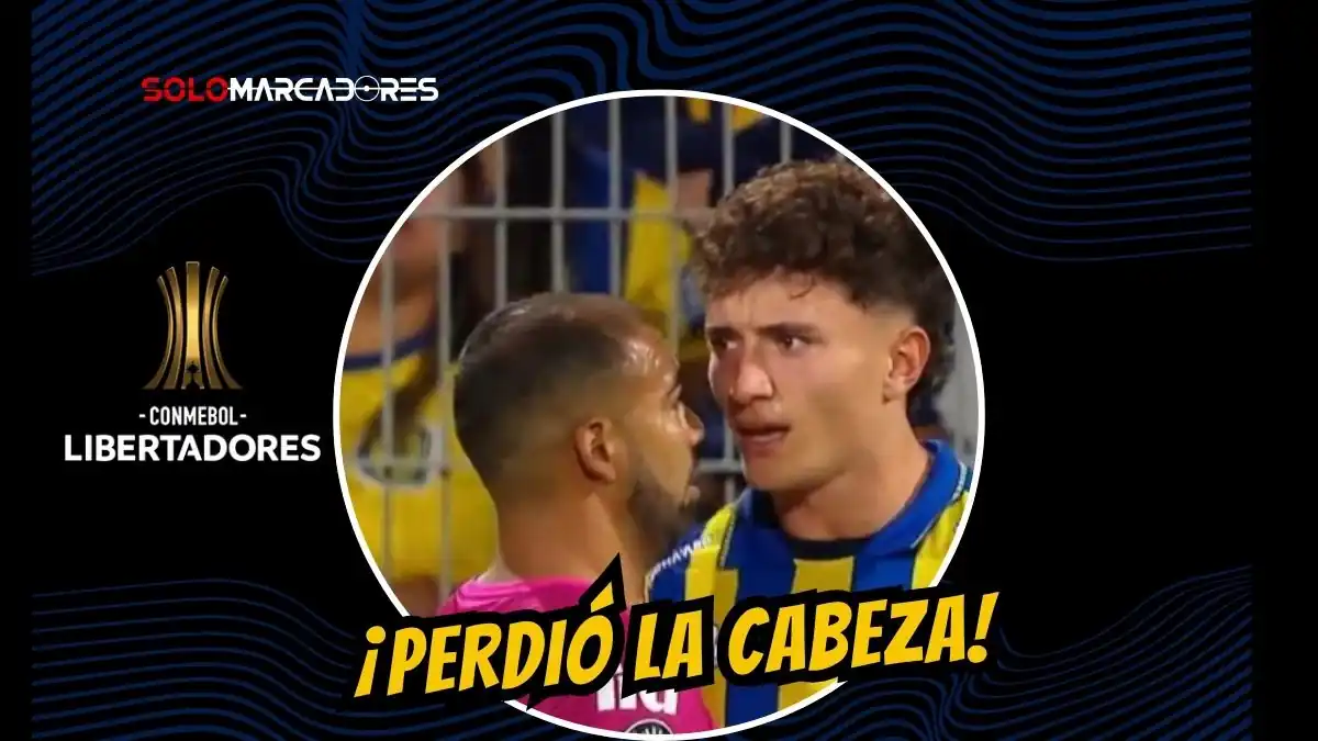 Junior Sornoza fue expulsado al minuto 60 tras un golpe innecesario. IDV se queda con diez hombres en un duelo clave de Copa Libertadores ante Rosario Central.