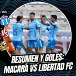 Macará aplastó 3-0 a Libertad FC en Ambato con goles de Chamba, Tello y Marrufo.