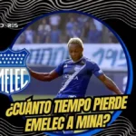 Emelec confirma la lesión de Madison Mina. El volante sufrió un desgarro ante Liga de Quito y será baja entre 4 y 5 semanas. Detalles médicos aquí.