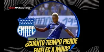 Emelec confirma la lesión de Madison Mina. El volante sufrió un desgarro ante Liga de Quito y será baja entre 4 y 5 semanas. Detalles médicos aquí.
