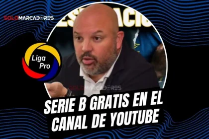 Miguel Ángel Loor confirmó que partidos de la LigaPro Serie B se verán gratis por YouTube. Entérate de los detalles y el primer juego transmitido.