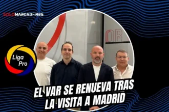 Miguel Ángel Loor visitó Media Pro en Madrid para solucionar las fallas del VAR. Conoce el plan para la Serie B y los nuevos equipos que llegarán.