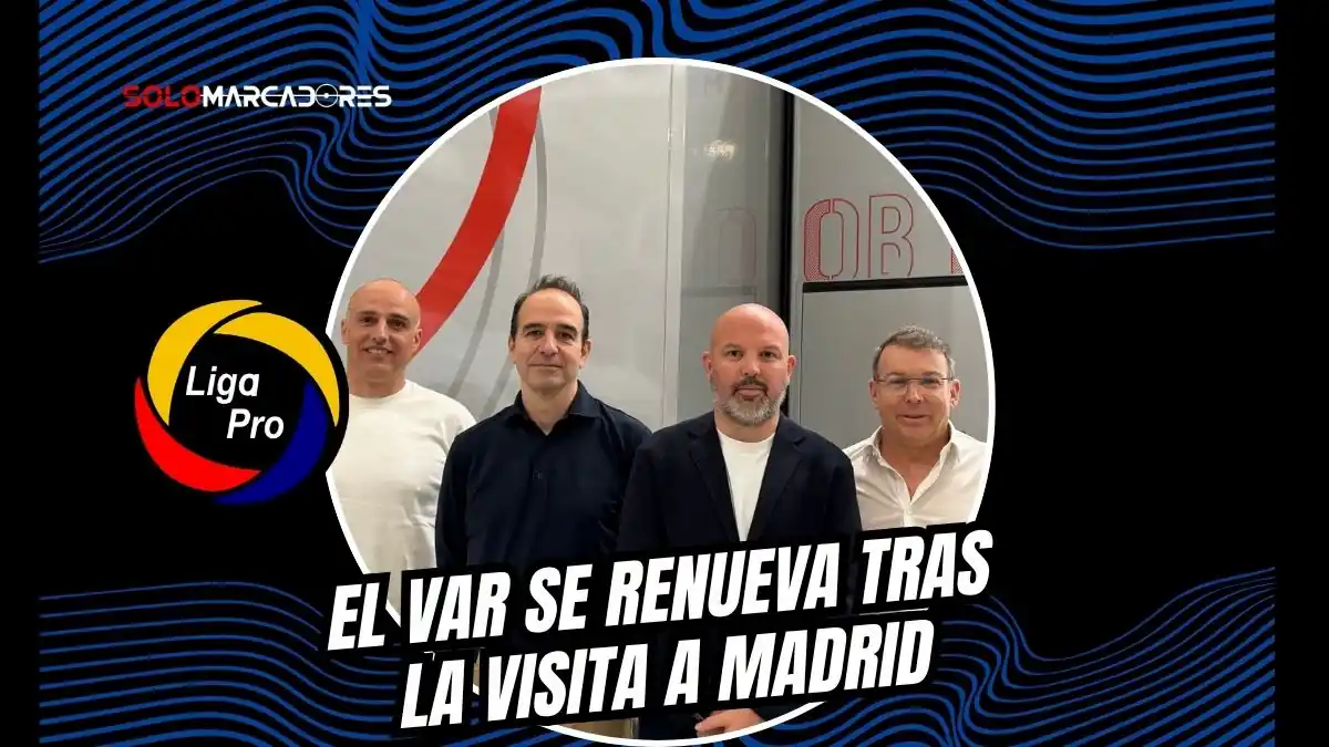 Miguel Ángel Loor visitó Media Pro en Madrid para solucionar las fallas del VAR. Conoce el plan para la Serie B y los nuevos equipos que llegarán.