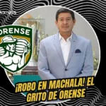 La voz de Machala: Orense estalla contra el arbitraje tras el empate ante Barcelona SC 4 Darwin Palacios de Orense SC denuncia perjuicio arbitral tras el empate ante Barcelona SC. "El juez detuvo un ataque de gol en el minuto 91", afirmó.