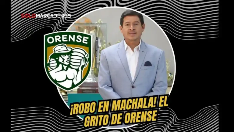 Darwin Palacios de Orense SC denuncia perjuicio arbitral tras el empate ante Barcelona SC. "El juez detuvo un ataque de gol en el minuto 91", afirmó.