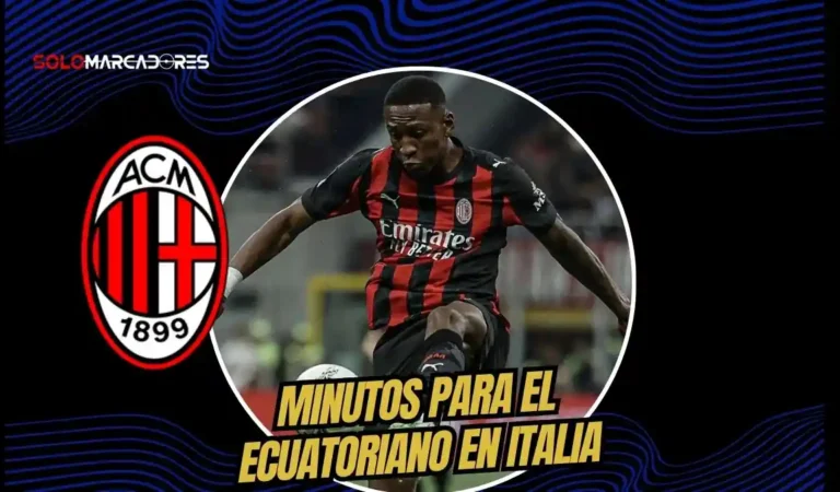 Pervis sumó minutos en el AC Milan en el empate sin goles vs Juventus
