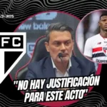 Robert Arboleda abandona Sao Paulo sin permiso y viaja a Ecuador. El DT Roger Machado confirma su despido y Rui Costa denuncia falta de respeto.