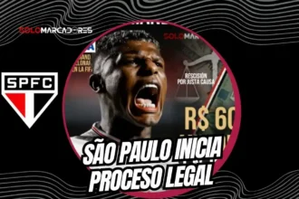 São Paulo busca rescindir el contrato de Robert Arboleda por justa causa y exige el pago de 100 millones de euros.