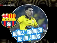 Barcelona SC analiza la salida de Sergio Núñez a mitad de temporada. Bajo rendimiento y polémicas declaraciones sentencian el futuro del uruguayo en el club.