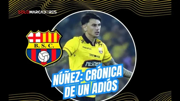 Barcelona SC analiza la salida de Sergio Núñez a mitad de temporada. Bajo rendimiento y polémicas declaraciones sentencian el futuro del uruguayo en el club.