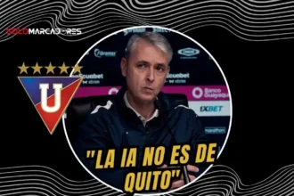 Tiago Nunes, DT de Liga de Quito, arremetió contra el calendario de la LigaPro organizado por IA tras el triunfo ante IDV.