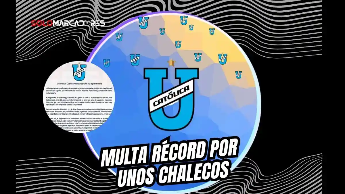 Universidad Católica apela la sanción de USD 19.000 impuesta por LigaPro. El club denuncia una interpretación arbitraria del reglamento de marketing.
