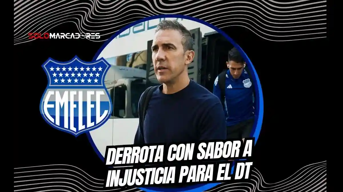 Vicente Sánchez analizó la derrota de Emelec ante Aucas. El DT destacó la garra de su equipo tras la expulsión de Nápoli en la altura de Quito.