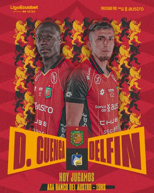Deportivo Cuenca vs Delfín por la LigaPro: día, hora y cómo verlo por TV 22 Consulta el día, hora exacta, canales de TV y alineaciones para el partido de Deportivo Cuenca vs Delfín por la Fecha 16 de la LigaPro 2026 en Cuenca.