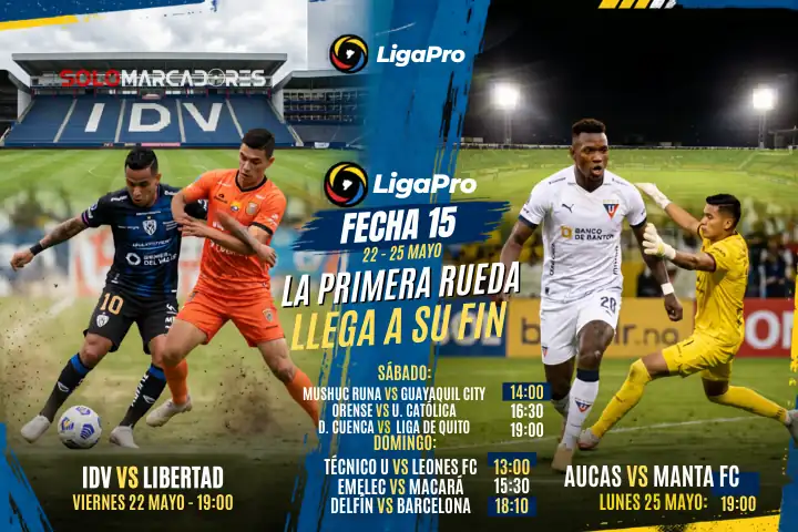 Definidos los horarios para el cierre de la primera etapa en Ecuador 22 Consulta los días, horarios y estadios confirmados para la fecha 15 de la LigaPro. Cronograma completo del cierre de la primera rueda en Ecuador.