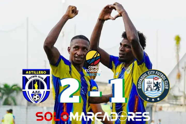 El "Barco" de Frías navega a octavos: Astillero FC tumba a Guayaquil City 23 Astillero FC hace historia al eliminar a Guayaquil City de la Copa Ecuador 2026. Con diez hombres y un gol agónico de Solís, el equipo de Frías pasó a octavos.