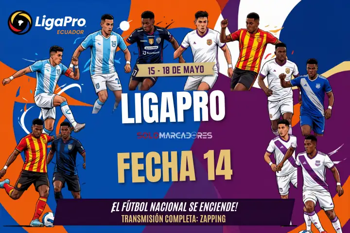 El sprint final de la Fase Inicial: Todo listo para la fecha 14 de la LigaPro 23 Repasa el calendario completo de la fecha 14 de la LigaPro. Horarios, estadios y duelos clave.