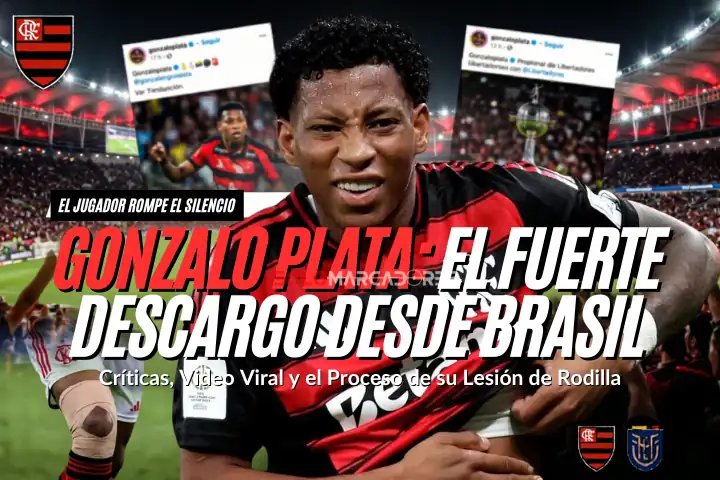 ¡Se cansó de las mentiras! Gonzalo Plata explota contra video viral mientras se recupera en Flamengo 22 Gonzalo Plata emitió un fuerte descargo por la difusión de un video fuera de contexto en Brasil, mientras se recupera de una lesión en Flamengo.