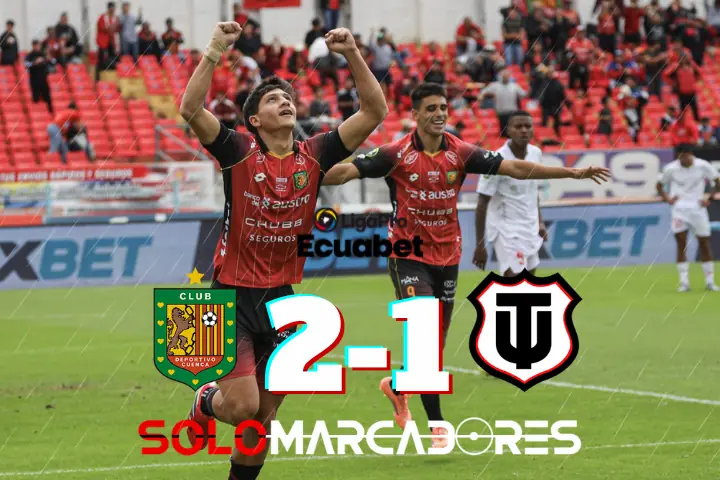 Deportivo Cuenca resiste y hunde al Rodillo Rojo en el Alejandro Serrano Aguilar 23 Revive el triunfo de Deportivo Cuenca vs Técnico Universitario por 2-1 en la LigaPro. Goles de Klimowicz y Ordóñez hunden al Rodillo Rojo.