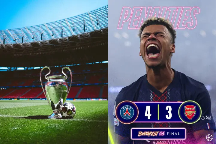 PSG de Willian Pacho le ganó la final de la Champions League al Arsenal de Piero Hincapié 24 El PSG de Willian Pacho se coronó bicampeón de la Champions League tras vencer en penales al Arsenal de Piero Hincapié en una final histórica.