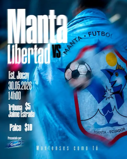 Manta vs Libertad, por la LigaPro: día, hora y cómo verlo por TV 23 Enterate de todos los detalles del partido entre Manta vs. Libertad por la LigaPro 2026: horario confirmado, canales de TV y cómo llegan los equipos.